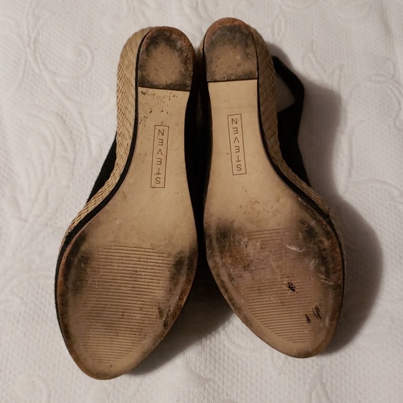STEVEN Steve Madden Slingback Wedge Sandal Shoe - Picture 6 of 8